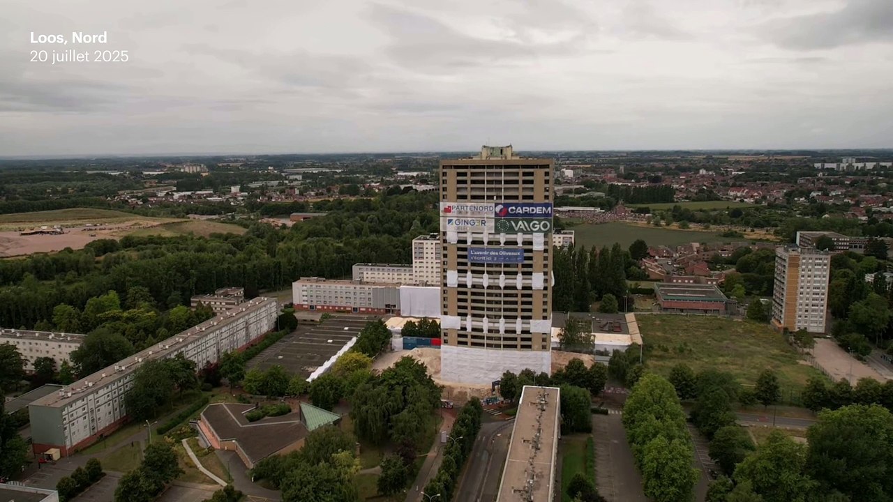 La tour Kennedy de Loos, plus grande tour au Nord de Paris, a été « foudroyé » ce dimanche