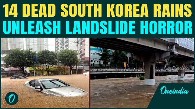 South Korea Floods: 14 Dead, 12 Missing As Landslides Crush Homes, Sweep Cars In Deadly Rain
