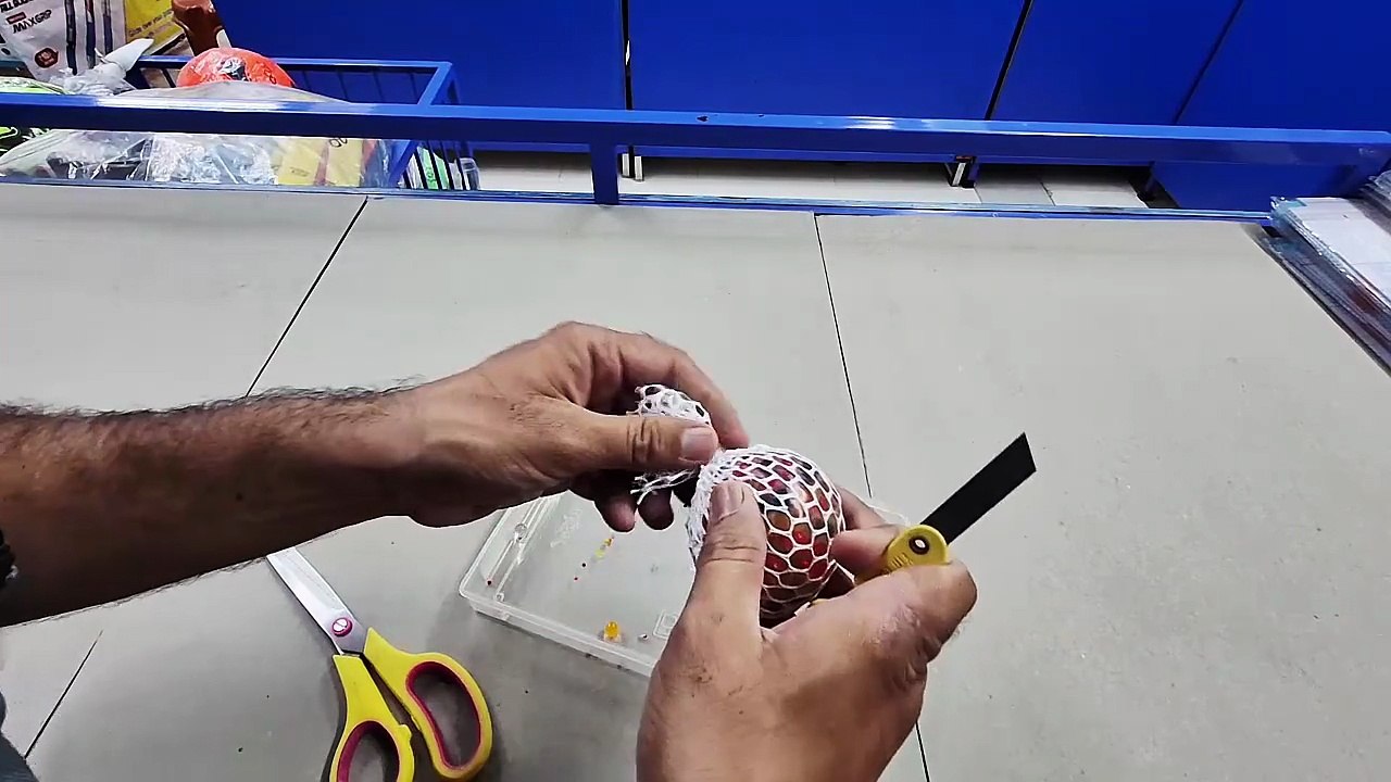 Unboxing and Review of teardown squishy ball for fun Stress Relief Toys