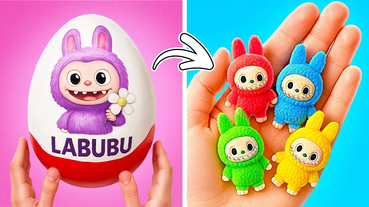 Cute Labubu Crafts 😍 Don't Open Mystery EGG at 3 A.M.😱 *Fun Gadgets inside*