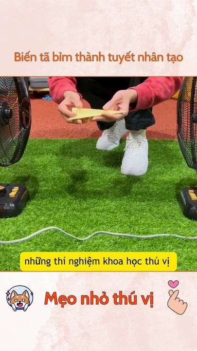 Biến tã bỉm thành tuyết nhân tạo