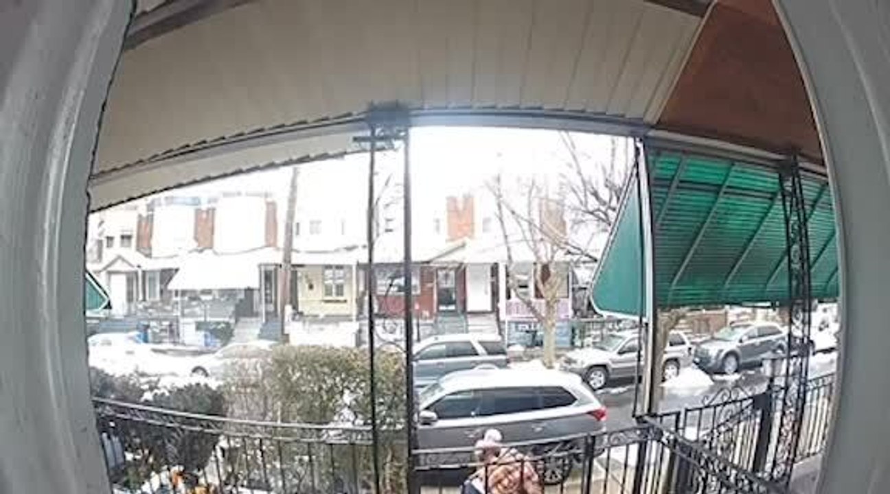Man Slips While Climbing Down and Falls Hard