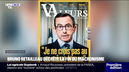 "Le macronisme s'achèvera avec Emmanuel Macron", Bruno Retailleau prend ses distances, les yeux rivés sur la présidentielle de 2027