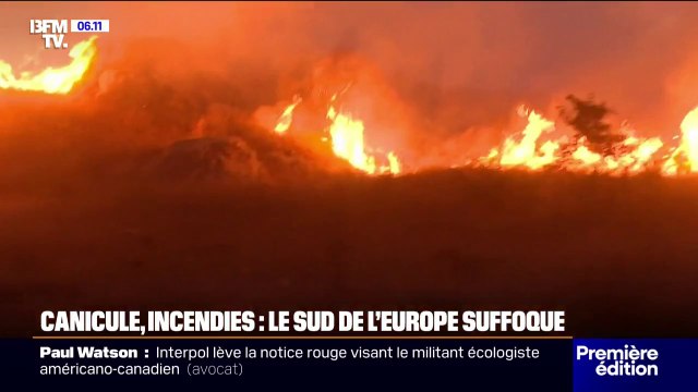 Entre incendies et canicule, le sud de l'Europe suffoque sous la chaleur