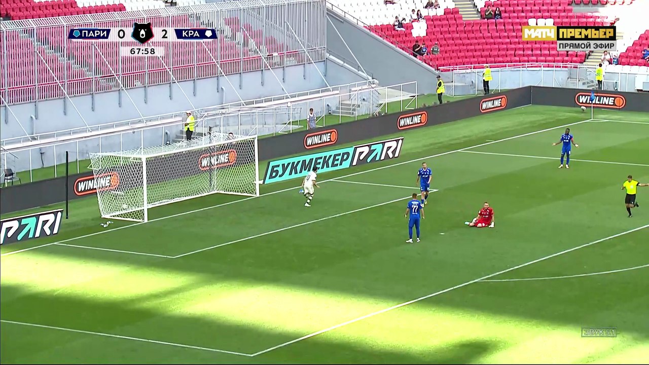 Пари НН - Краснодар. 0 3. Гол Эдуарда Сперцяна видео . МИР Российская Премьер-Лига. Футбол