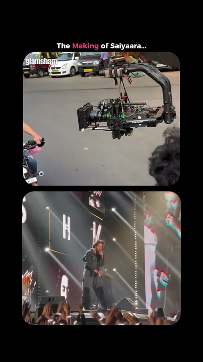 Behind The Scenes of Saiyaara....❤️  #glamsham #bollywood #celebs #saiyaara   [ Glamsham, Bollywood, Celebs, Saiyaara ]