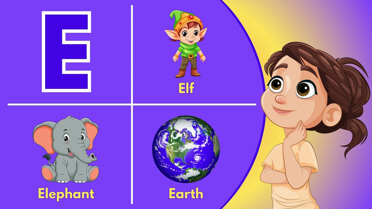 Alphabet Flashcards for Toddlers | Learning Letters and Words from A to Z | Babies First Words