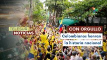 Pueblo colombiano conmemora 215 años de independencia