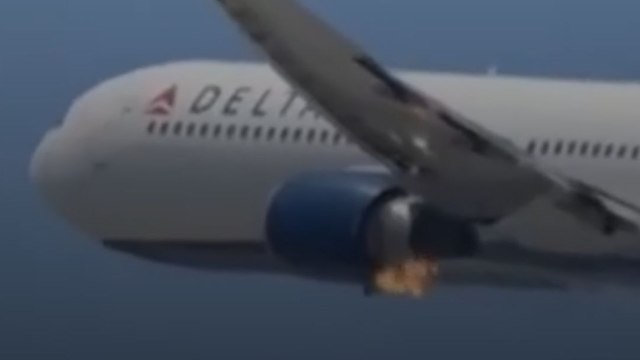 Delta flight Makes Emergency Landing In LA After Engine Catches Fire