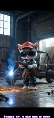 Kitten’s Garage Glow-Up! 🛠️ From Rust to Luxury Ride | Emotional Cat Animation Short