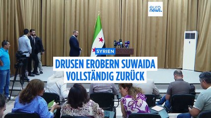 Brüchige Waffenruhe in Syrien: Drusen erobern Suwaida vollständig zurück