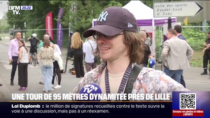 "Il y a beaucoup d'émotions": près de Lille, une tour de 95 mètres dynamitée