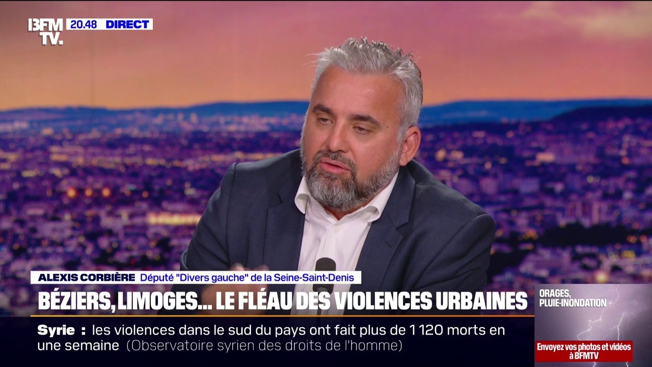 Violences urbaines: "Emmanuel Macron affaiblit les moyens de la justice et de la police", estime Alexis Corbière (Divers gauche)