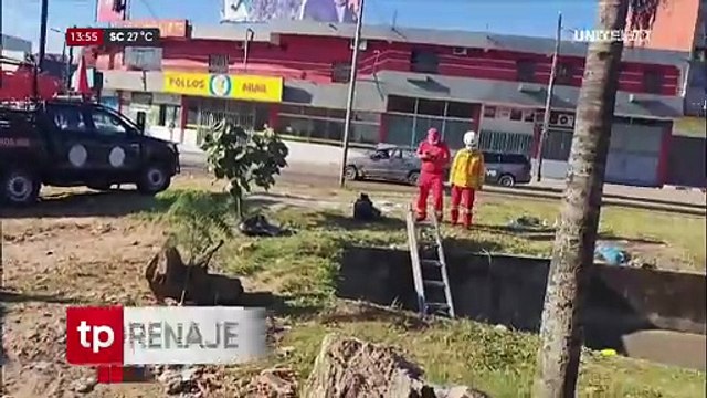 Hallan a un hombre sin vida dentro de un canal de drenaje de la zona sur de Santa Cruz de la Sierra