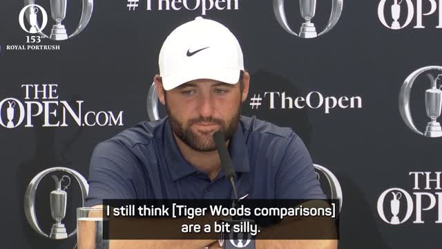 Tiger Woods comparisons 'silly' for Open champion Scheffler