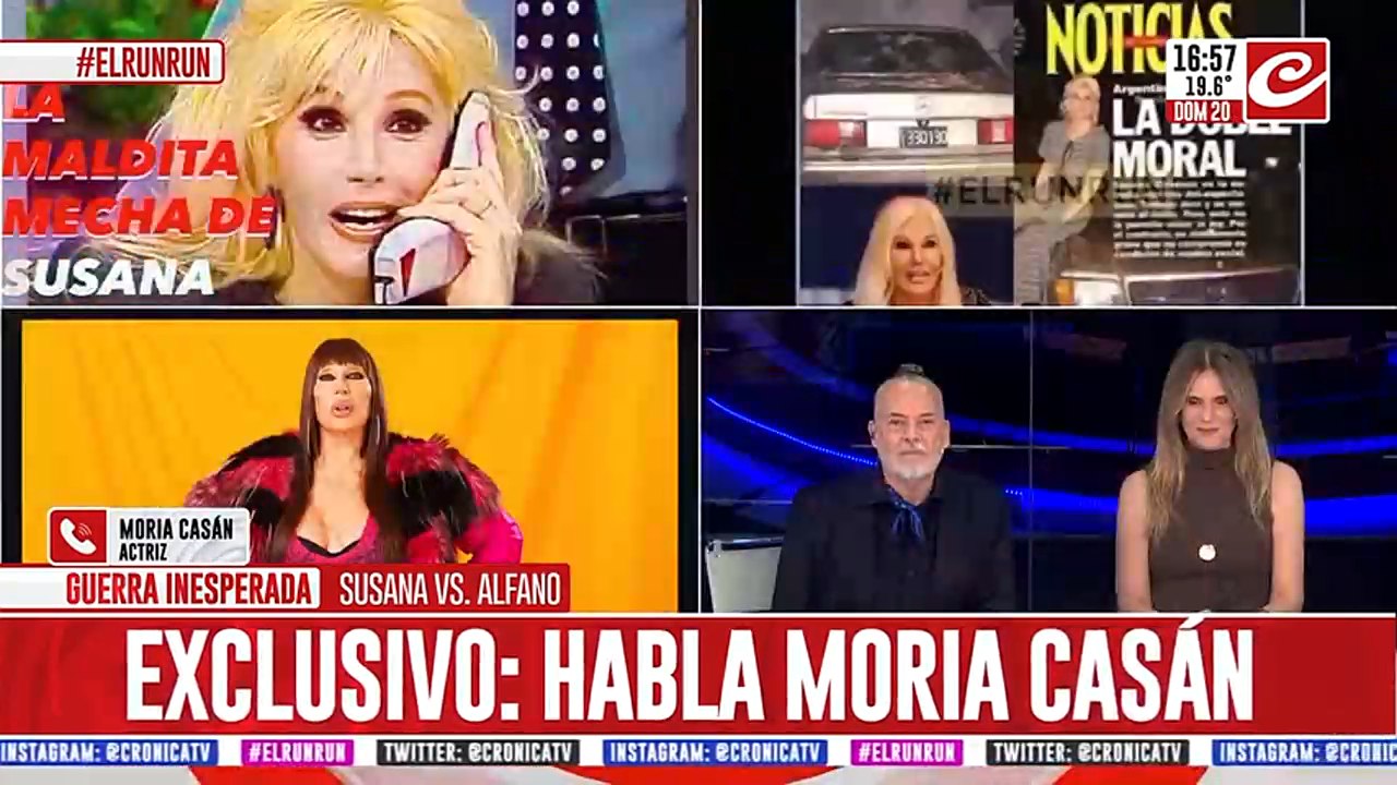 Moria Casan: "Susana Giménez está enamorada de Alfano"
