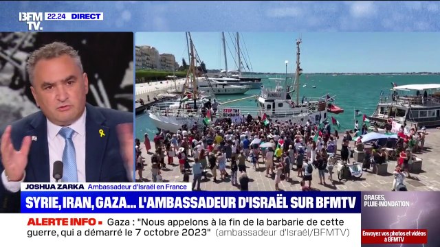 Bateau d'aide humanitaire vers Gaza: C'est encore une fois la croisière qui s'amuse , réagit l'ambassadeur d'Israël en France