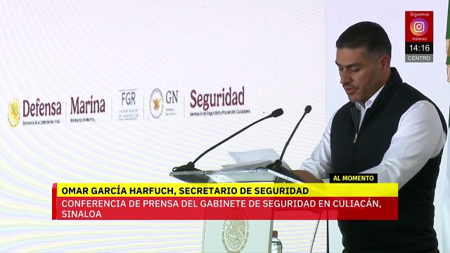 García Harfuch lanza estrategia de seguridad ante ola de violencia en Sinaloa