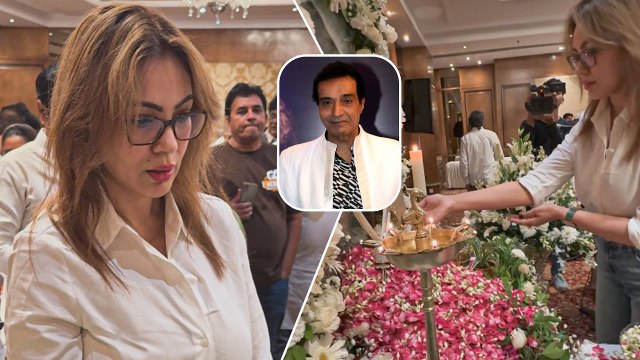 Munmun Dutta Attends Late Director Dheeraj Kumar's Prayer Meet & Extends Her Condolences