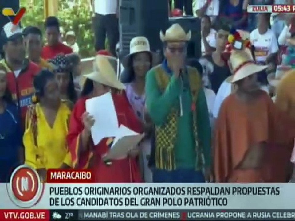 Zulia I En Maracaibo los pueblos originarios manifiestan su respaldo a Gian Carlos Di Martino