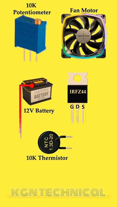 Fan control with temperature sensor #sensor  #diy