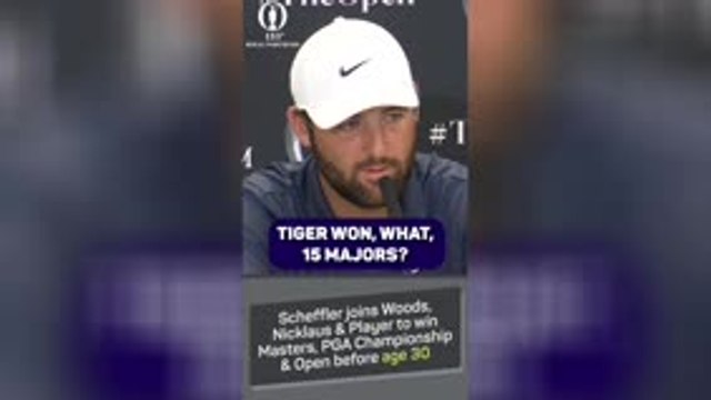 Scheffler brushes off 'SILLY' Tiger Woods comparisons