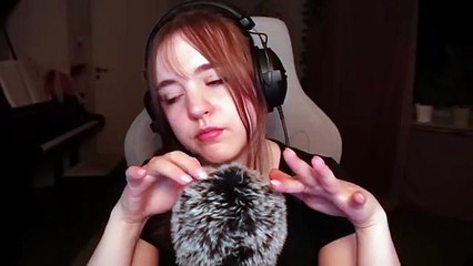 ASMR  1 hour of Fluffy cover Blue Yeti Petting and Scratching