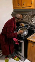 the cat in the kitchen