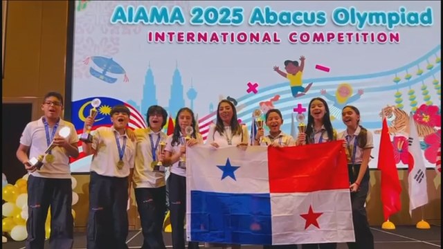 Talento infantil panameño deslumbra en Malasia con 7 trofeos en Olimpiada Internacional de Matemáticas