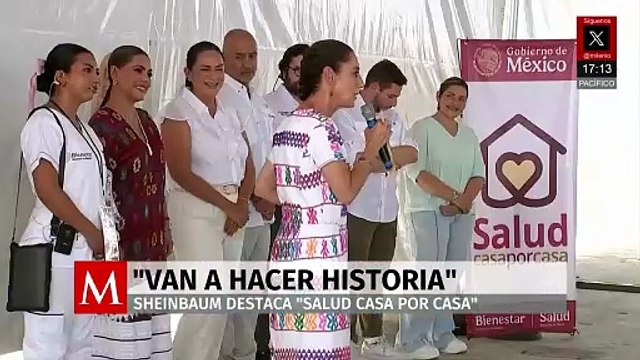 Sheinbaum afirma que 'Salud Casa por Casa' es el programa de prevención más importante del mundo