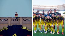 Afición del América muestra un apoyo impresionante con tifo de camiseta gigante