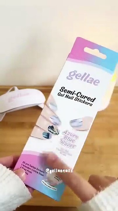 Effortless nail perfection with gellae gel nail stickers! Real gel polish in sticker form, hardens
