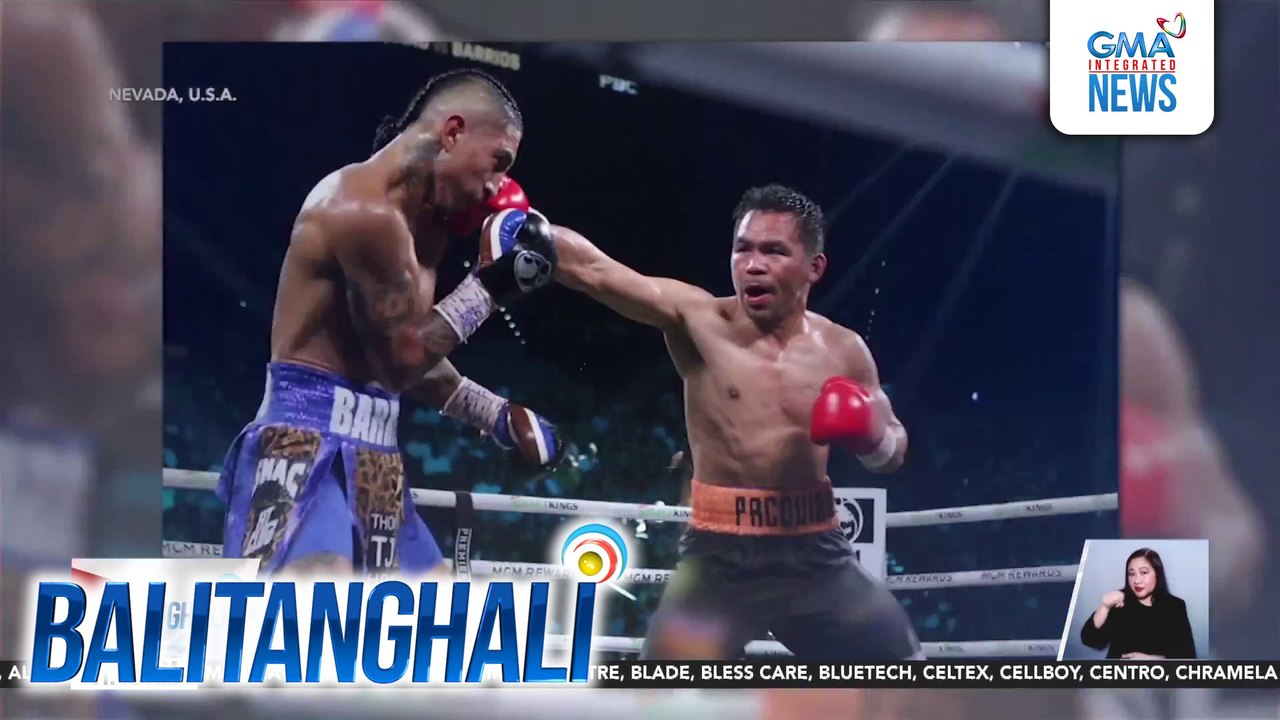 Laban nina Manny Pacquiao at American Boxer Mario Barrios, natapos sa majority draw; Pacquiao, gusto ng rematch | Balitanghali