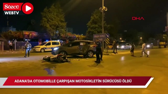 Adana’da otomobille çarpışan motosikletin sürücüsü öldü