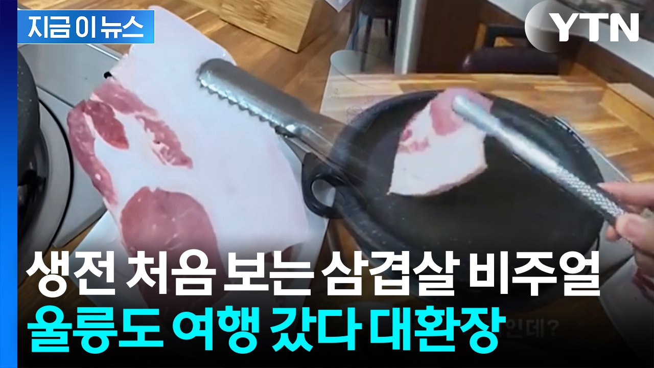 "울릉도는 원래 이래" 삼겹살 시켰다 화들짝...정육점 사장도 놀란 비계 [지금이뉴스...
