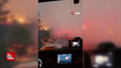 Sakarya'da ekipler alev çemberinin içinden geçti