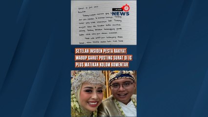 Setelah Insiden Kerusuhan Pesta Rakyat, Wabup Garut Posting Surat di Instagram Plus Matikan Kolom Komentar