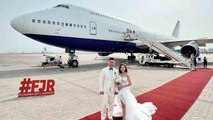 Aviation vlogger hires Boeing 747 and gets married mid-flight