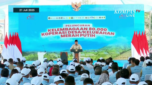 [FULL] Presiden Prabowo Luncurkan Koperasi Desa Merah Putih hingga Kelakar soal Reshuffle Kabinet