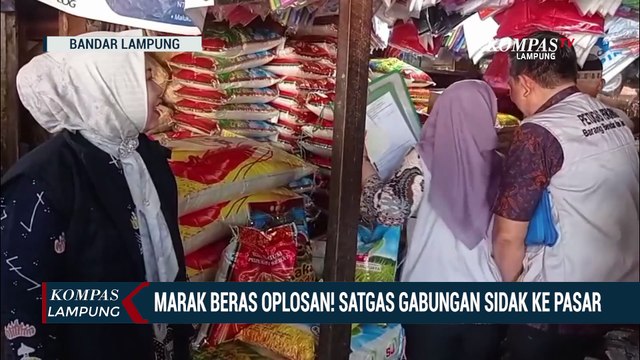 Marak Beras Oplosan! Satgas Gabungan Sidak ke Pasar