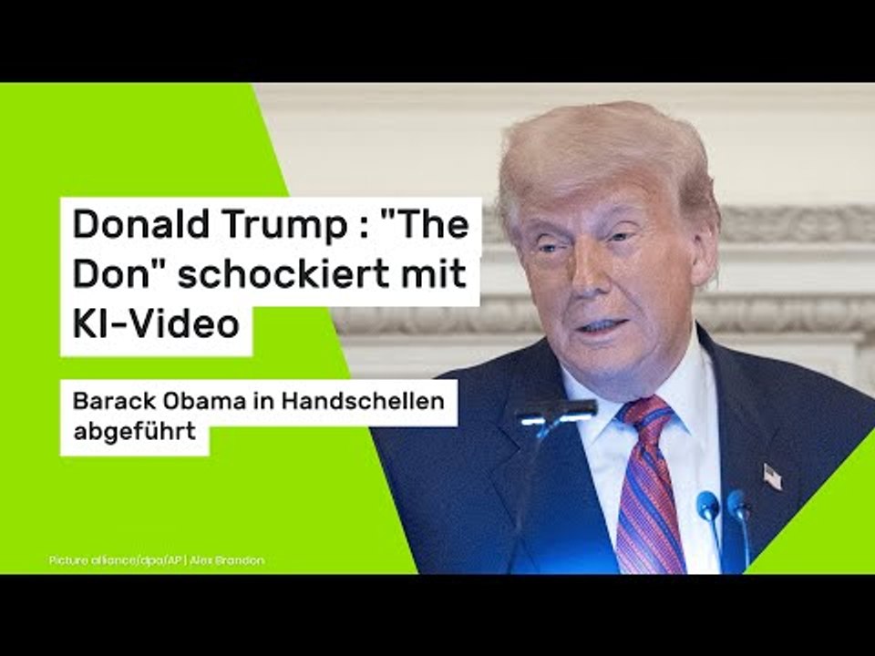 Donald Trump : 'The Don' schockiert mit KI-Video - Barack Obama in Handschellen abgeführt