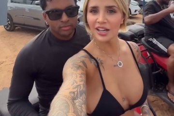 Rodrygo Goes y su novia, Bruna Rotta, pasean su amor en quad