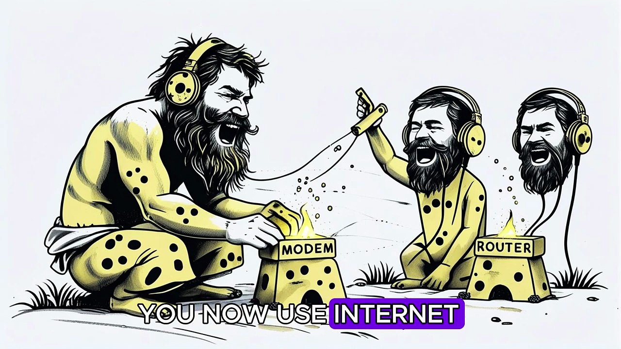 Caveman Explain Internet
