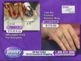 GMI010 - 14kt Art Formed Panther Ring