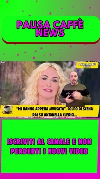 “Mi hanno appena avvisata”. Colpo di scena Rai su Antonella Clerici..