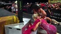 Tessa Blanchard with Victoria Crawford attacks Indi Hartwell and Gia Miller after the match - TNA Slammiversary 2025