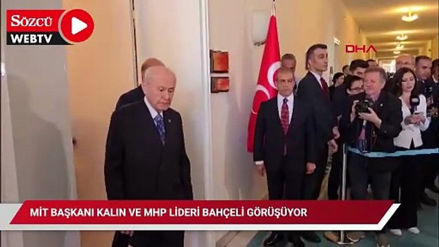 MİT Başkanı Kalın ve MHP lideri Bahçeli görüşüyor