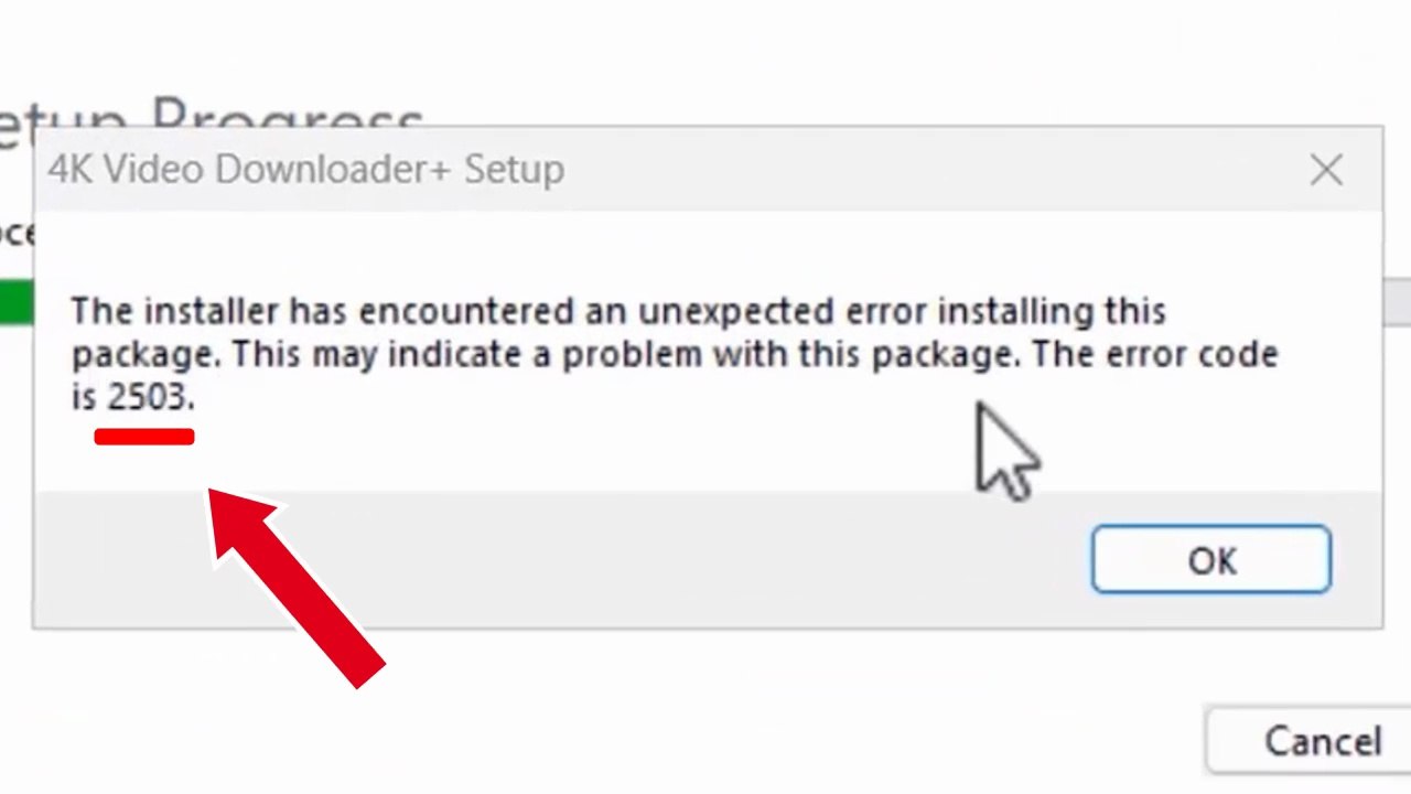 Fix Error Code 2503 / 2502: Installer Encountered an Unexpected Error on Windows 11/10/8/7 ✅