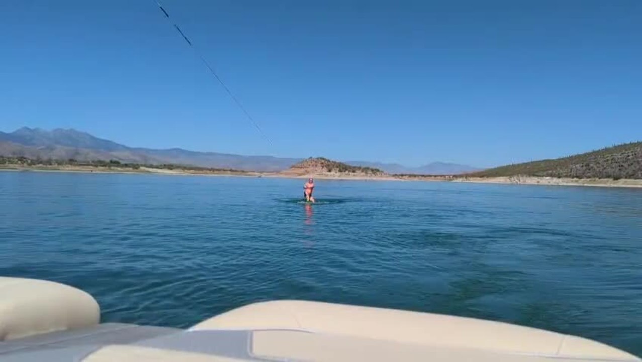 Girl's Wakeboarding Attempt Ends in Hilarious Fail