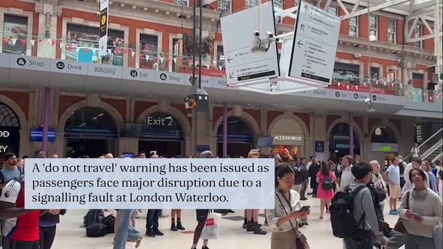 London travel news LIVE Major disruption at Waterloo station as 'do not travel' warning issued